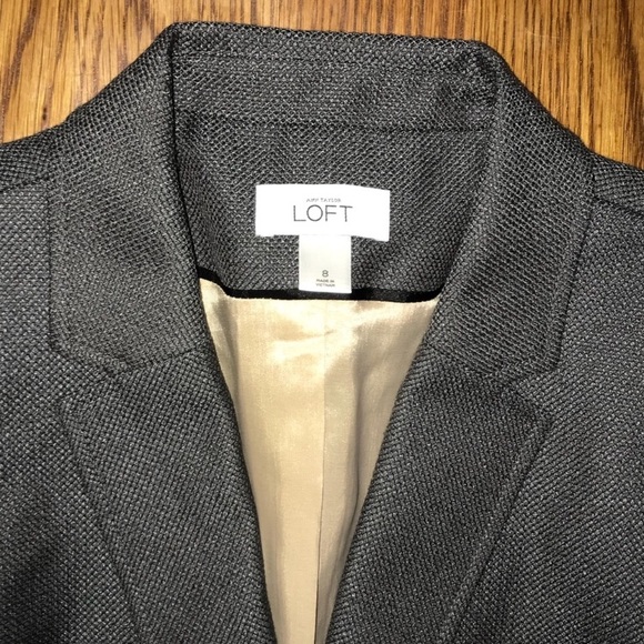 LOFT | Ann Taylor Size 8 Grey Dress Jacket size 8 - Picture 2 of 7